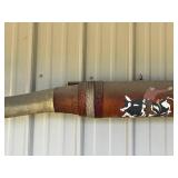 Longhorn Wall Decor - Bull With Painted Center Panel