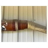 Longhorn Wall Decor - Bull With Painted Center Panel