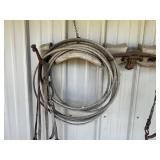 Horse Harness Tack Set With Wooden Yoke Display