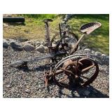 Antique Farm Implements Pair - Horse-Drawn Agricultural Machinery