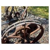 Antique Farm Implements Pair - Horse-Drawn Agricultural Machinery