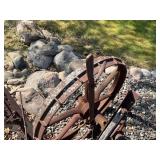 Antique Farm Implements Pair - Horse-Drawn Agricultural Machinery