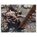 Antique Farm Implements Pair - Horse-Drawn Agricultural Machinery