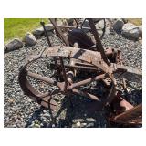 Antique Farm Implements Pair - Horse-Drawn Agricultural Machinery