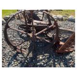 Antique Farm Implements Pair - Horse-Drawn Agricultural Machinery