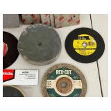 Sanding Discs & Cutoff Wheels Mixed Lot - 3M, Makita, Warrior, Rex-Cut & Wedge