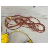 Extension Cord Lot - Assorted Heavy-Duty Cords & Reel