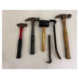 Hammer & Pry Bar Tool Mixed Lot