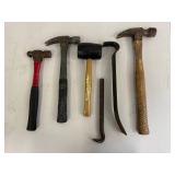 Hammer & Pry Bar Tool Mixed Lot