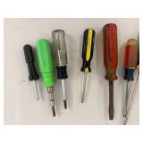 Hand Tools Mixed Lot - Screwdrivers, Snips, Pliers, Files & Brush