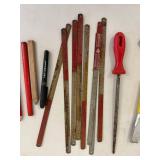 Hand Tools Mixed Lot - Screwdrivers, Snips, Pliers, Files & Brush