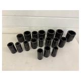 Impact Socket Set - GRIP 1/2" CR-MO SAE & Metric