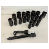 Impact Socket Set - GRIP 1/2" CR-MO SAE & Metric