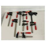 Bar Clamps - Assorted Steel Clamps (Lot of 8)