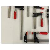 Bar Clamps - Assorted Steel Clamps (Lot of 8)