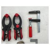 Clamps Mixed Lot - Bar, Spring & C-clamps With Square