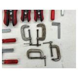 Clamps Mixed Lot - Bar, Spring & C-clamps With Square