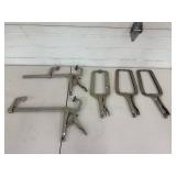 Locking Vise Grip Clamps Assorted (Lot of 5)