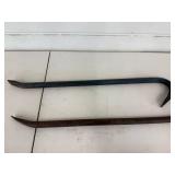 Pry Bars - Set of 4 Steel Crowbars
