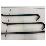 Pry Bars - Set of 4 Steel Crowbars