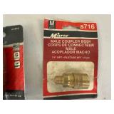 Air Compressor Fittings - Milton, RapidAir & Assorted Brass Couplers Mixed Lot