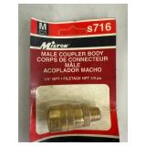 Air Compressor Fittings - Milton, RapidAir & Assorted Brass Couplers Mixed Lot