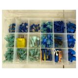 Hardware Organizer Cabinet With Assorted Electrical Terminals & Screws