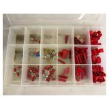 Hardware Organizer Cabinet With Assorted Electrical Terminals & Screws
