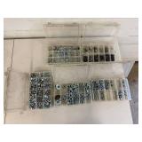 Hardware Storage Bins & Assorted Fasteners Mixed Lot