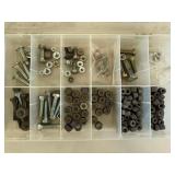 Hardware Storage Bins & Assorted Fasteners Mixed Lot