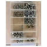 Hardware Storage Bins & Assorted Fasteners Mixed Lot