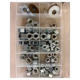 Hardware Storage Bins & Assorted Fasteners Mixed Lot