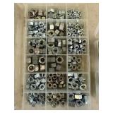 Hardware Storage Bins & Assorted Fasteners Mixed Lot