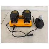 Battery Charger - DeWalt DC9320 With 2 Batteries
