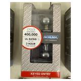 Schlange Keyed Entry Door Handles - lot of 3