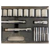 Socket Set - K-D Professional Mechanic 25-Piece Chrome Vanadium