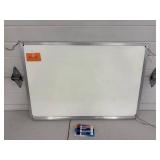 Dry Erase Whiteboard - 25 X 36 in Aluminum Frame With Expo Markers