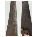 Hand Saw Mixed Lot - 2 Crosscut Saws & Hacksaw