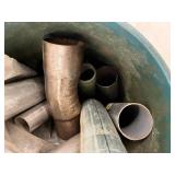 Metal Pipe & Tubing Mixed Lot - Assorted Steel Elbows & Cutoffs