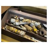 Tool Box w Air Hose Fittings & Accessories Mixed Lot