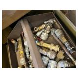 Tool Box w Air Hose Fittings & Accessories Mixed Lot