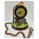 John Deere Reserve Pocket Watch With Display Stand & Chain with Certificate