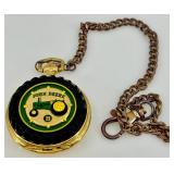 John Deere Reserve Pocket Watch With Display Stand & Chain with Certificate