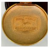 John Deere Pocket Watch With Stand & Pouch