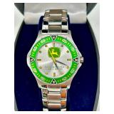John Deere Quartz Stainless Steel Watch in Original Box