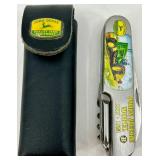 John Deere Model B Pocket Knife With Sheath & Certificate