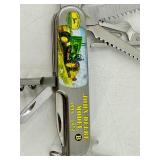 John Deere Model B Pocket Knife With Sheath & Certificate