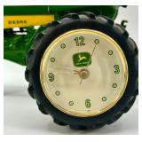 John Deere 730 Tractor Clock by Danbury Mint and Picture Frame