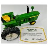 John Deere Model D Tractor Clock Display With Frame
