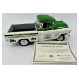 John Deere 1955 Chevy Pickup Truck Die-Cast Model 11 in With COA